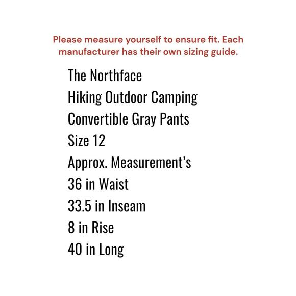 The North Face Women's Gray Hiking Pants 12 Outdoor Cargo - Picture 9 of 13